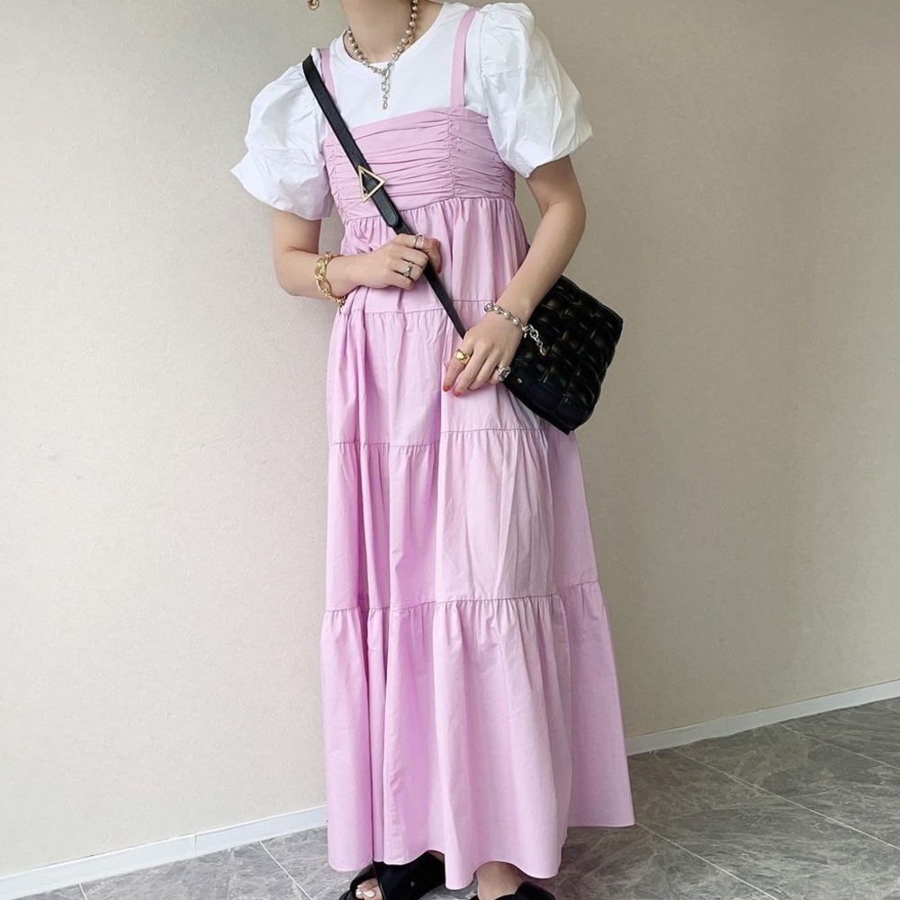 Lilac Smocked Maxi Dress